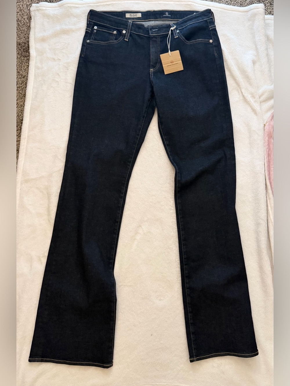 Good American Dark Indigo Flare Jeans